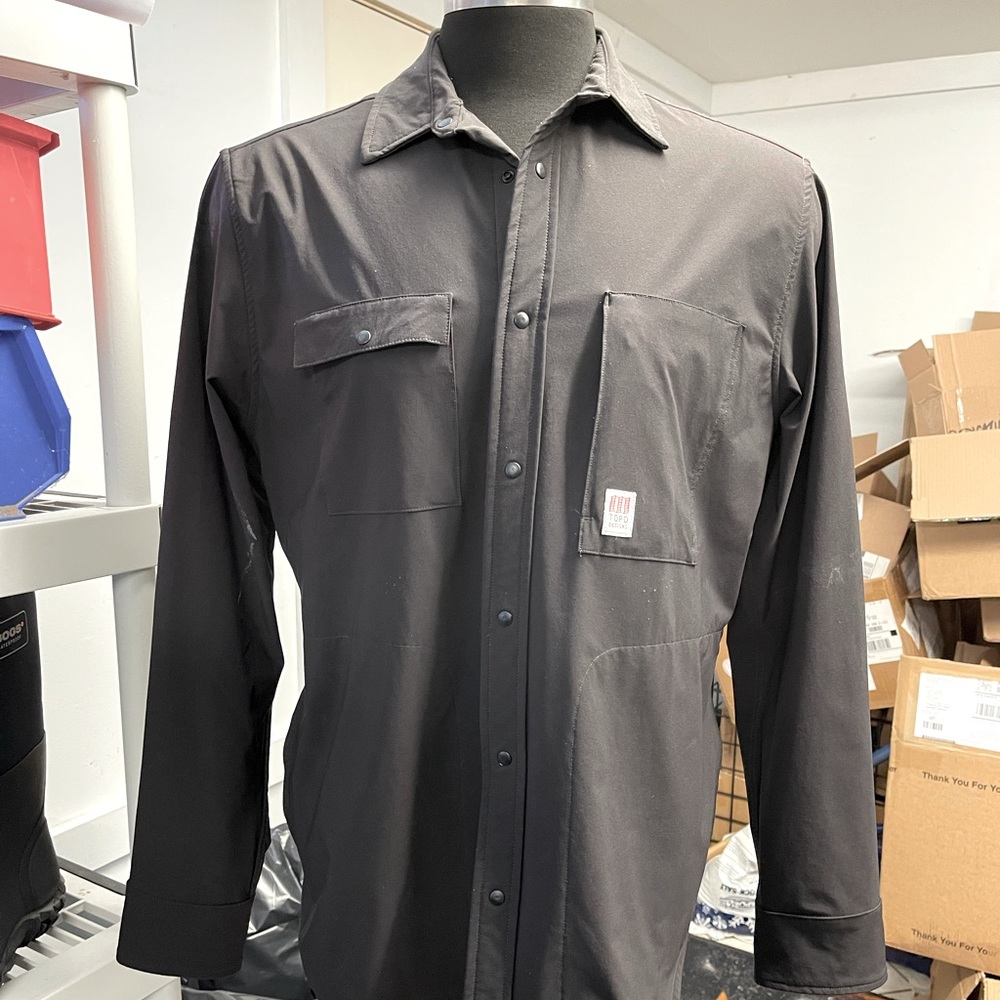 Men’s TOPO Designs “Breaker Shirt” Soft Shell Shirt Jacket XL Good Condition